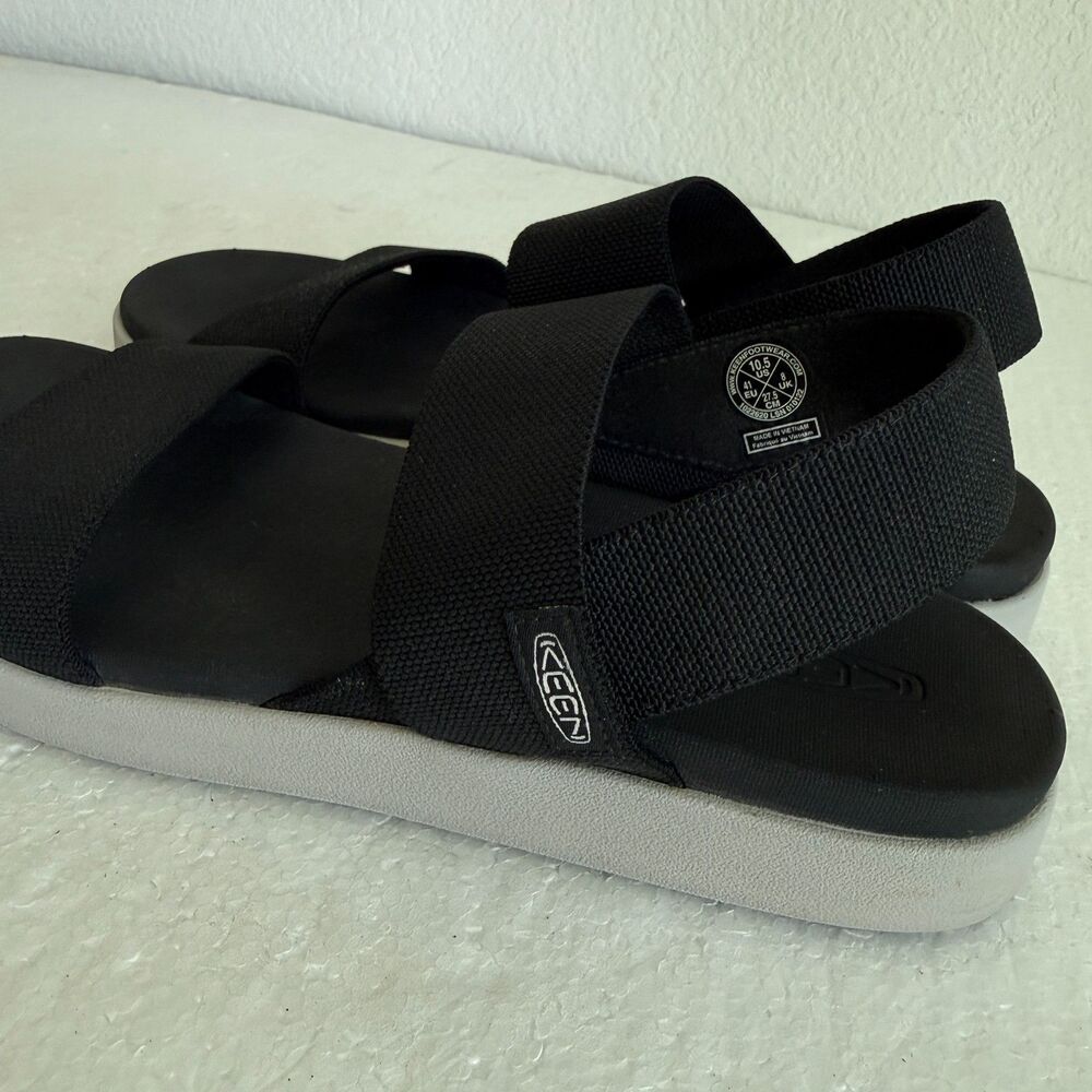 Keen Elle Backstrap Sandal Stretch Straps Recycled Outdoor Size 10.5 Black - Picture 11 of 13